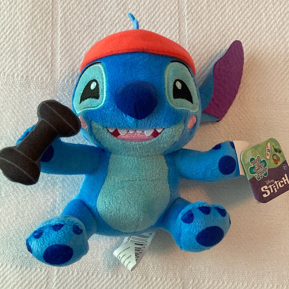 Disney Stitch Plush Toy Blue and Red New - Picture 1 of 5